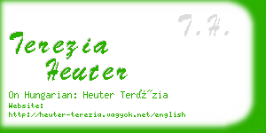 terezia heuter business card